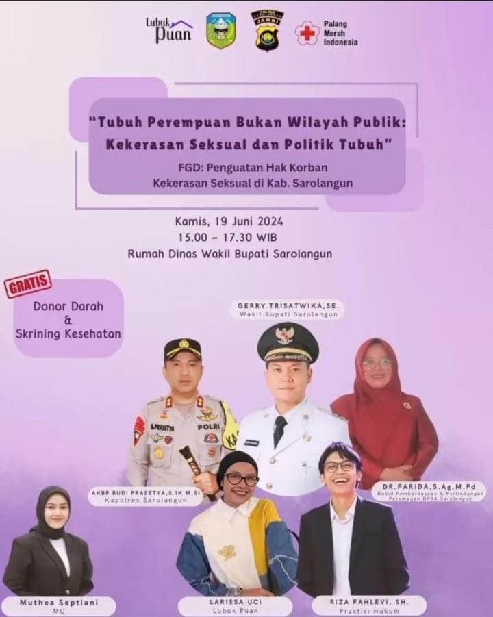Tubuh Perempuan Bukan Wilayah Publik”: Lubuk Puan Gaungkan Perlawanan terhadap Kekerasan Seksual di Sarolangun