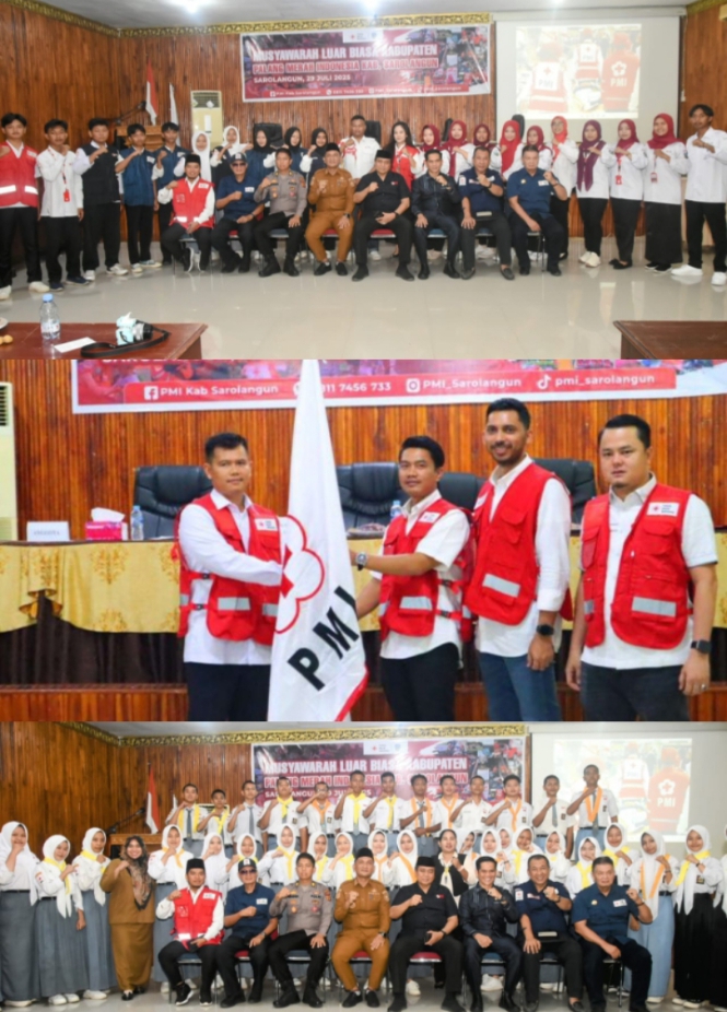 Ario L Fajrin Nahkodai PMI Sarolangun Periode 2025–2029, Bupati Harap PMI Makin Eksis dan Inovatif