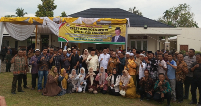 Drs. H. Cek Endra Gelar Reses di Sarolangun, Serap Aspirasi Lebih dari 150 Warga