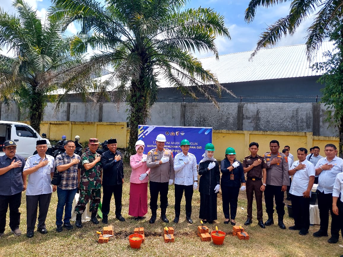 Dukung Program Pemerintah, Kapolres Sarolangun Pimpin Ground Breaking SPPG di Kecamatan Singkut.