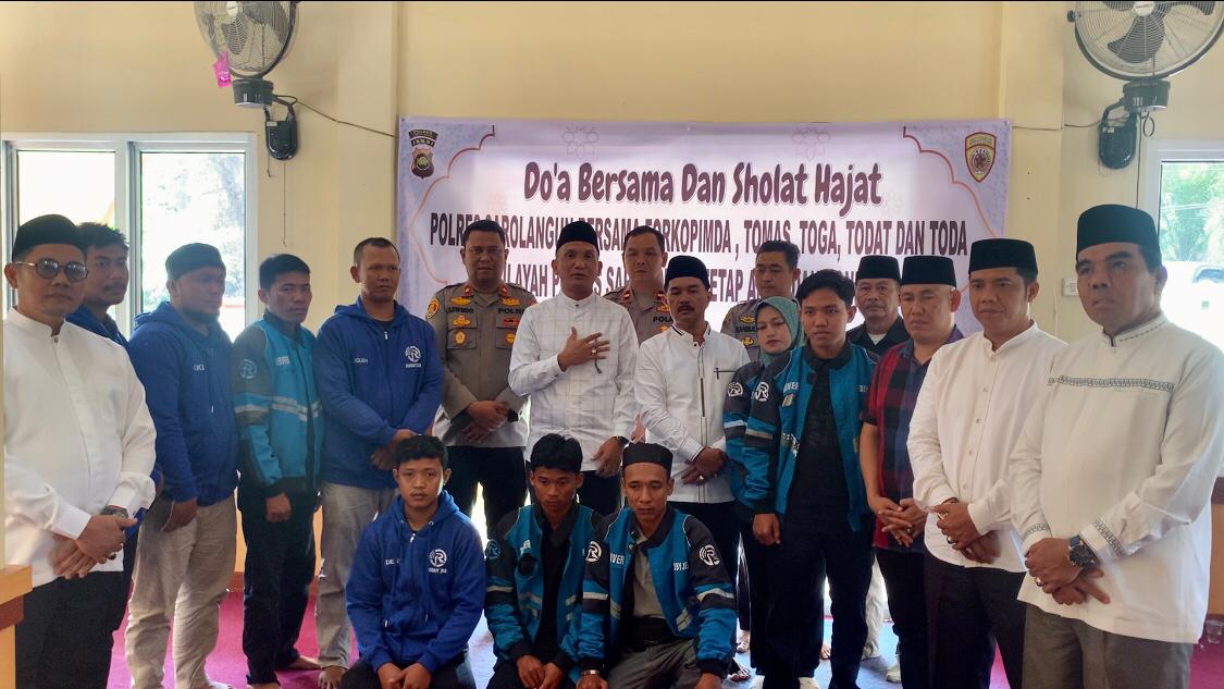 Polres Sarolangun Gelar Shalat Ghaib Bersama Bupati, DPRD, Kemenag, dan Komunitas Ojol