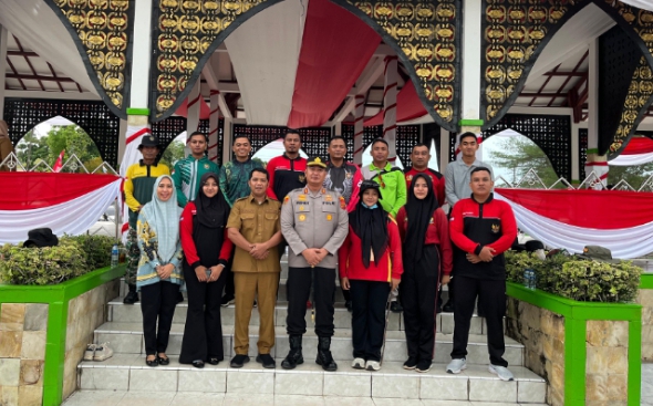 Kesbangpol & Kapolres Sarolangun Pantau Ketat Persiapan Paskibra Jelang HUT RI ke-80