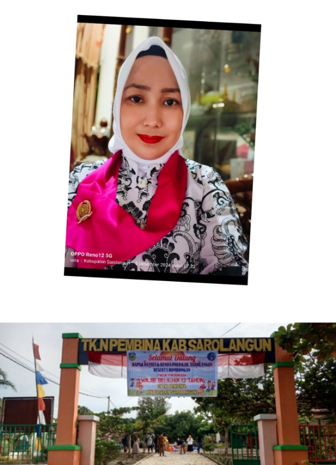 Kepala Sekolah TK Pembina Kabupaten Sarolangun Vera Usmita Sampaikan Ucapan Selamat HUT RI ke-80 dan Ulang Tahun Bupati Sarolangun ke-50