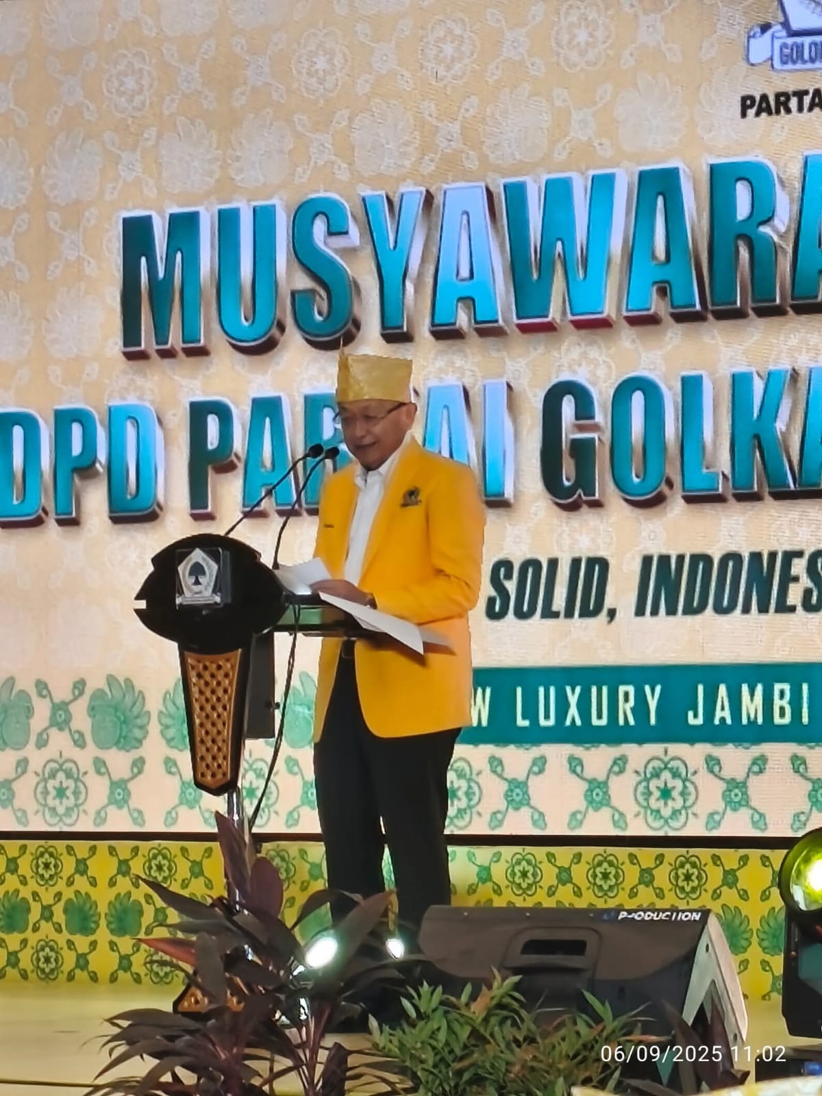 Musda Partai Golkar Provinsi Jambi ke XI Tahun 2025, Cek Endra Terpilih Secara Aklamasi