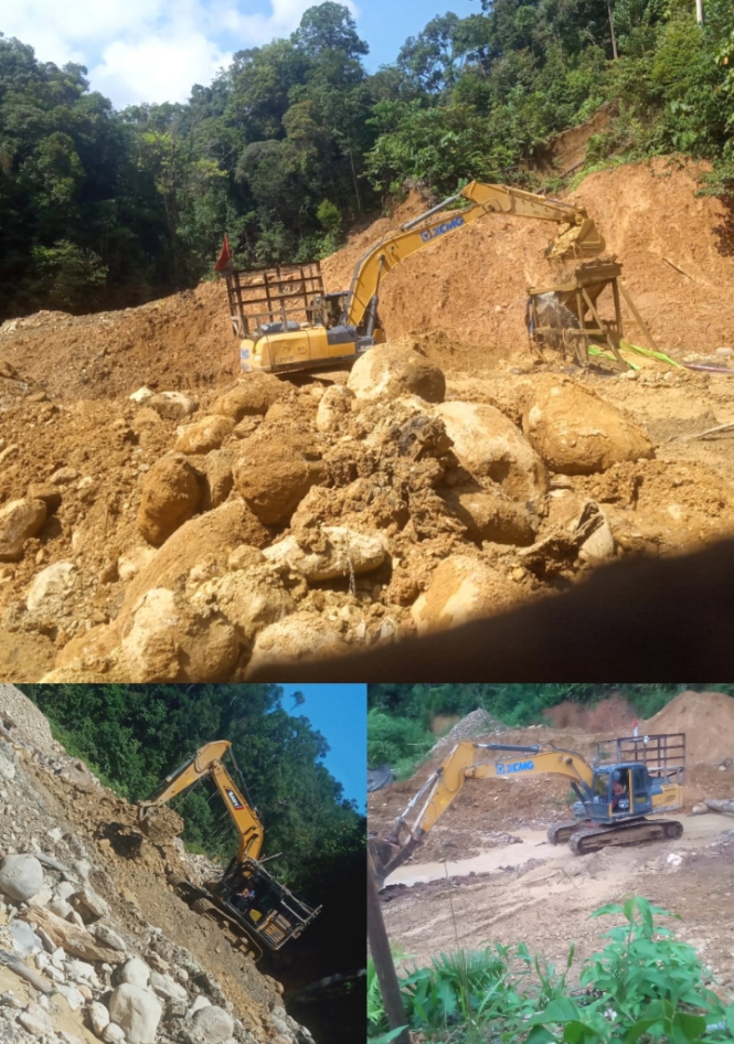 Diduga 10 Unit Alat Berat Beroperasi di Aliran Sungai Licin — Mengalir ke Sungai Tembesi, Masuk Wilayah Desa Rantau Jering dan Muara Pemuat
