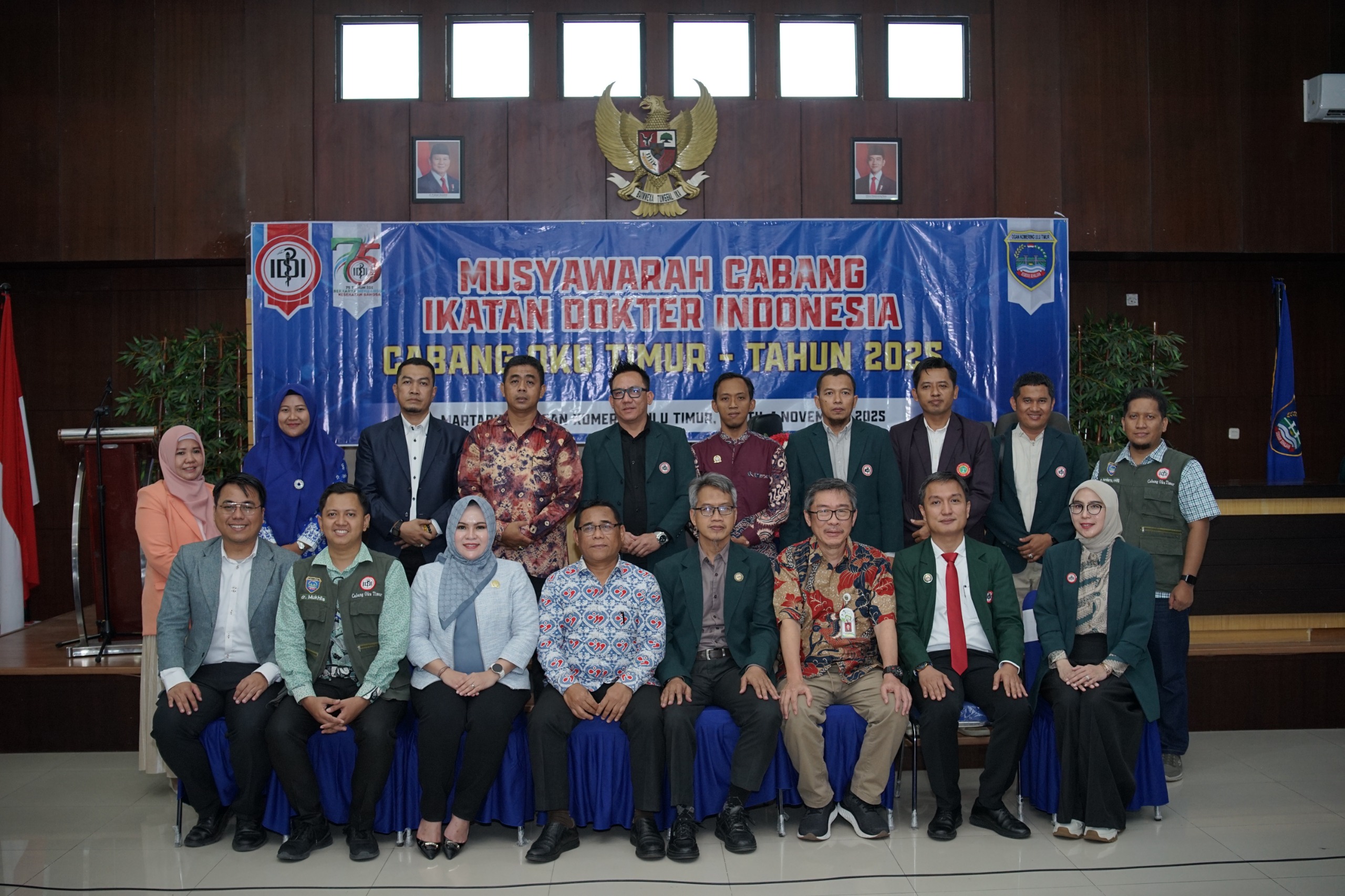 dr. Mustika Dharma Terpilih Aklamasi Pimpin IDI OKU Timur 2025-2028