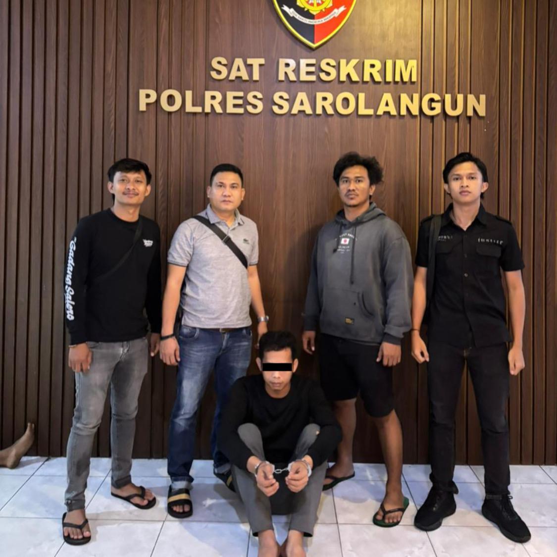 Pelaku Berinisial IH Ditangkap Polisi di Pos Kamling Desa Mekar Sari