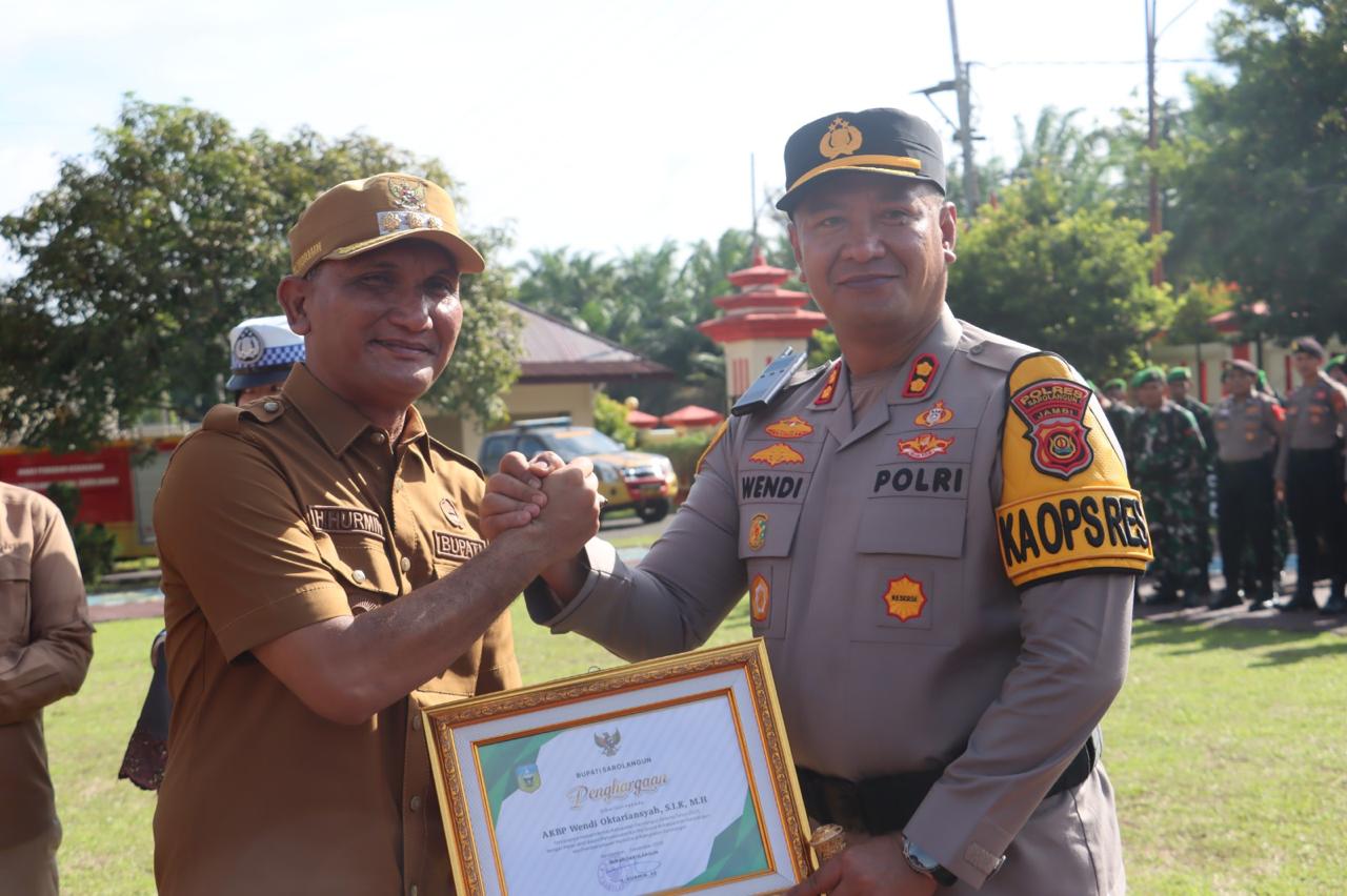 Bupati dan Kapolres Sarolangun Pimpin Apel Gelar Pasukan Operasi Lilin 2025