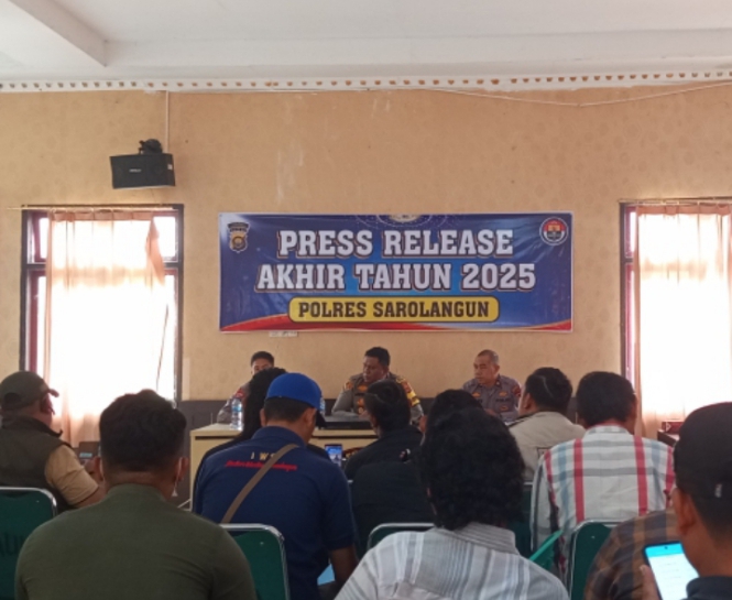 Kapolres Sarolangun Paparkan Capaian Kinerja Polres Sarolangun Sepanjang Tahun 2025