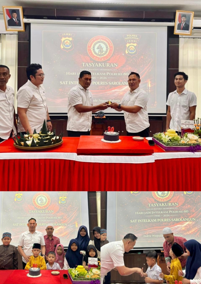 Syukuran Hari Jadi Intelijen Polri ke-80, Polres Sarolangun Perkuat Soliditas dan Kesiapsiagaan Kamtibmas