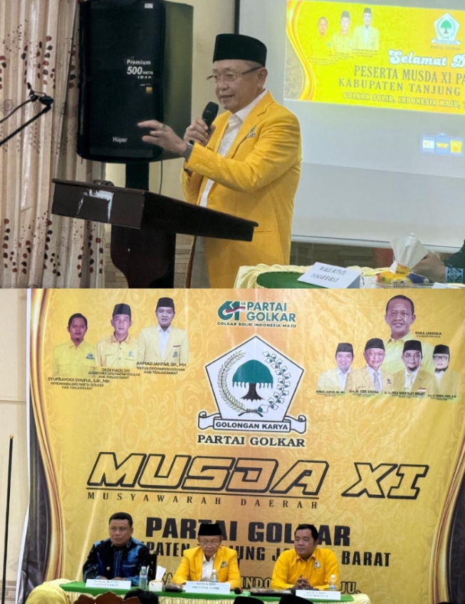 Musda XI Golkar Tanjab Barat Berjalan Sejuk dan Aklamasi, Cek Endra Tegaskan Regenerasi dan Soliditas Partai
