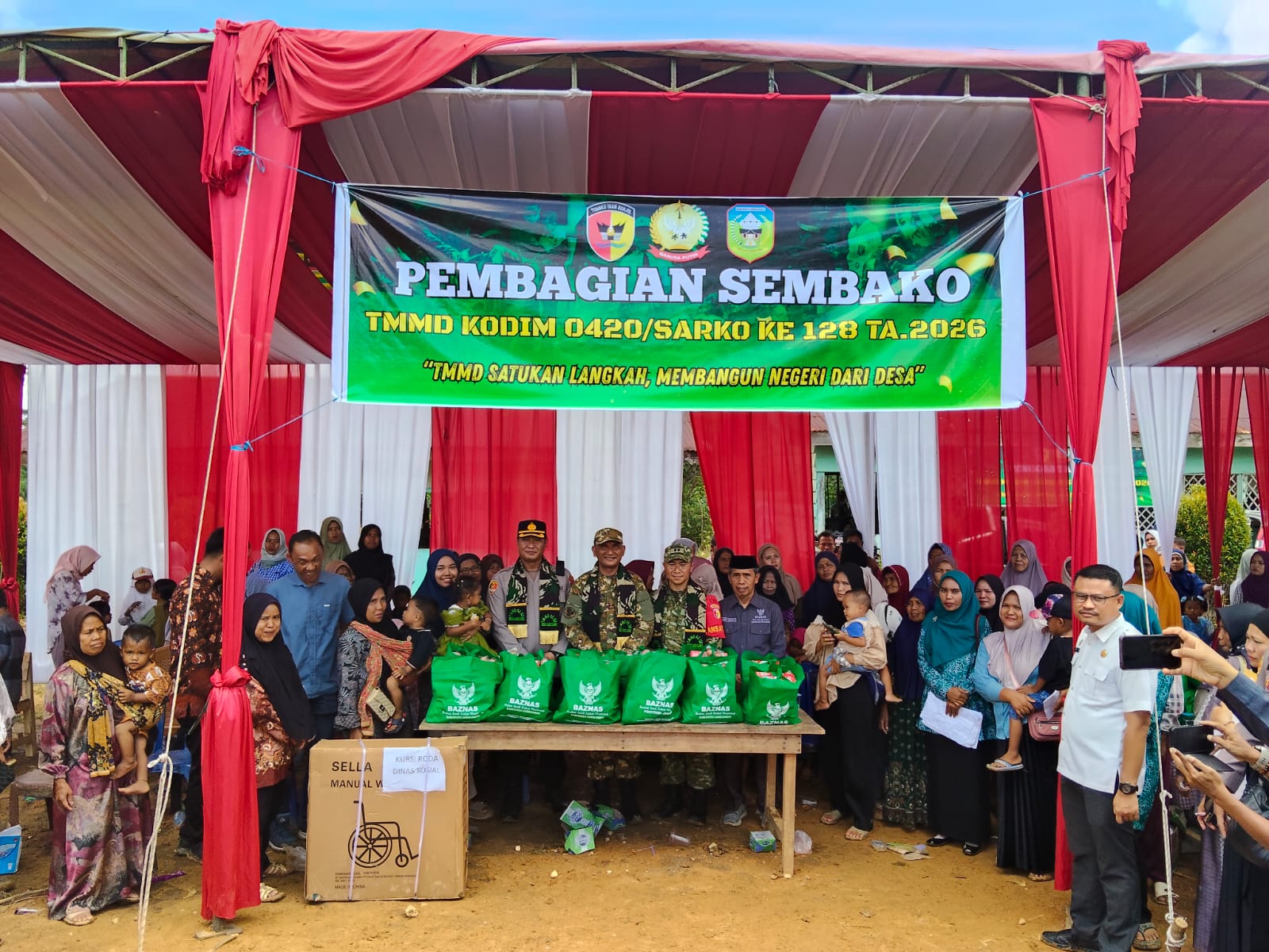 TMMD Ke-128 Kodim 0420/Sarko Resmi Dibuka di Sarolangun